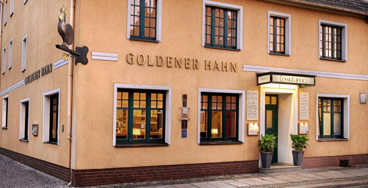 Gasthof Goldener Hahn Finsterwalde Buitenkant foto